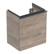 Geberit Handwaschbeckenunterschrank iCon 37x41,5x27,9cm, 1 T, An R, nuss/Gr. la m