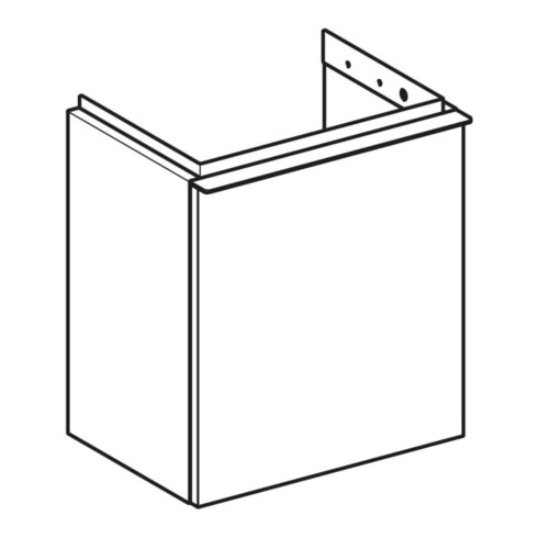 Geberit Handwaschbeckenunterschrank iCon 37x41,5x27,9cm, 1 T, An re, la. m/la. ma