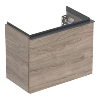Geberit Handwaschbeckenunterschrank iCon 52x41,5x30,7cm, 1 La., nuss/Griff la. ma