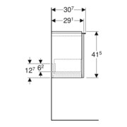 Geberit Handwaschbeckenunterschrank iCon 52x41,5x30,7cm, 1 Lade, w/lack. hochgl.-5