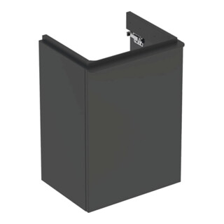 Geberit Handwaschbeckenunterschrank Smyle Square 44,2x61,7x35,6cm, 1 T. rechts, lava matt
