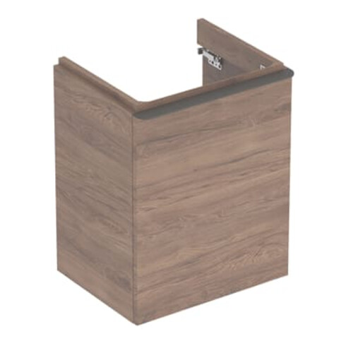 Geberit Handwaschbeckenunterschrank Smyle Square 49,2x61,7x40,6cm, 1 T R, Holz N hick.