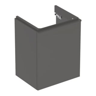 Geberit Handwaschbeckenunterschrank Smyle Square 49,2x61,7x40,6cm, Tür links, lava matt