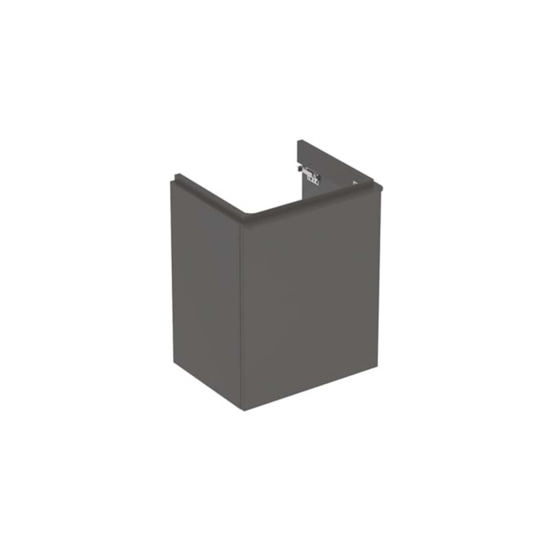 Geberit Handwaschbeckenunterschrank Smyle Square 49,2x61,7x40,6cm, Tür links, lava matt
