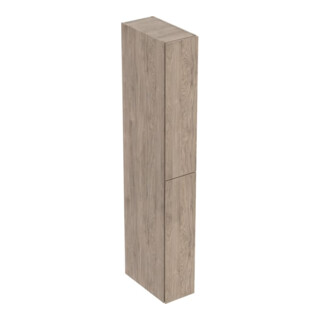 Geberit Hochschrank 2 Auszüge, Breite 24cm, Nussbaum