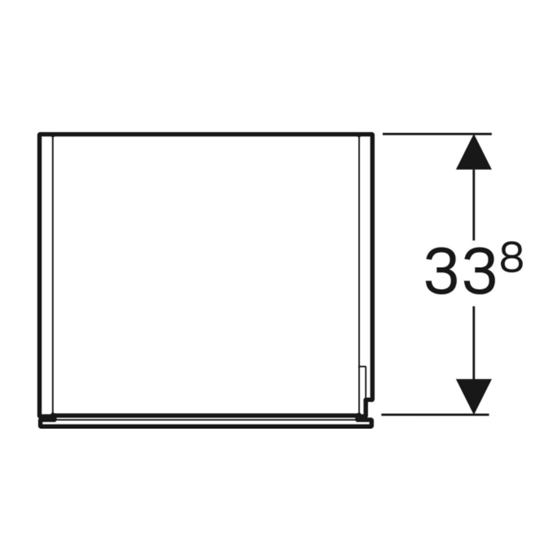 Geberit Hochschrank Xeno2 40x170x35,1cm, m 1 T., hochglänzend/weiß