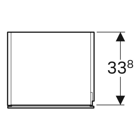 Geberit Hochschrank Xeno2 40x170x35,1cm, m 1 T., hochglänzend/weiß