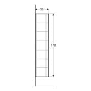 Geberit Hochschrank Xeno2 40x170x35,1cm, mit 1 Tür, matt/greige-2