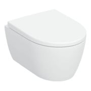 Geberit iCon Ensemble WC suspendu, cuvette à chasse profonde 35,5x49 cm, sortie cachée, avec abattant, blanc