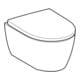 Geberit iCon Ensemble WC suspendu, cuvette à chasse profonde 35,5x49cm, sortie verticale, avec abattant, blanc K-Tect