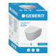 Geberit iCon Ensemble WC suspendu, cuvette à chasse profonde 35,5x53 cm, céramique blanche, avec abattant, K-Tect