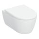 Geberit iCon Ensemble WC suspendu, cuvette à chasse profonde 35,5x53 cm, céramique fermée, avec siège, blanc-1