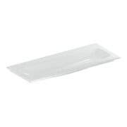 Geberit iCon Meuble lavabo 120x48 cm sans trous de robinet, sans trop-plein, blanc
