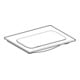 Geberit iCon Meuble lavabo 60x48 cm sans trou robinet, sans trop-plein, blanc, KeraTect-2