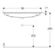 Geberit iCon Meuble lavabo 90x48 cm sans trou de robinet, sans trop-plein, blanc-2