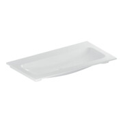 Geberit iCon Meuble lavabo 90x48 cm sans trou de robinet, sans trop-plein, blanc, KeraTect