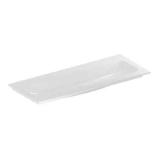 Geberit iCon Meuble vasque 120x48 cm sans trous de robinet, sans trop-plein, blanc, KeraTect