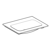 Geberit iCon Meuble vasque 60x48 cm sans trou de robinet, sans trop-plein, blanc-2