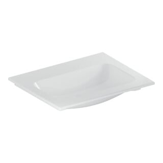 Geberit iCon Möbelwaschtisch 60x48cm ohne Hahnloch, ohne Überlauf, weiß