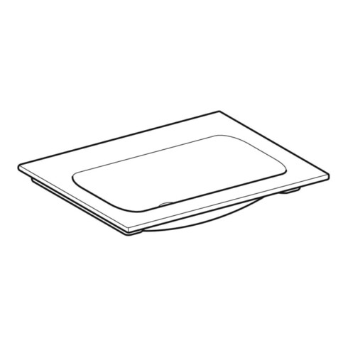 Geberit iCon Möbelwaschtisch 60x48cm ohne Hahnloch, ohne Ül., weiß, KeraTect