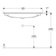 Geberit iCon Möbelwaschtisch 90x48cm ohne Hahnloch, ohne Überlauf, weiß-2