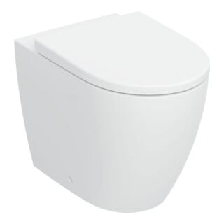 Geberit iCon Set Stand-WC, Tiefspüler 35,5x56cm, wa.bü, g Ker.de., m Sitz, w m