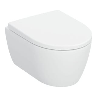 Geberit iCon Set Wand-WC, Tiefspüler 35,5x49cm, verk. Ausl., m Sitz, we. matt