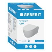 Geberit iCon Set Wand-WC, Tiefspüler 35,5x53cm, g. Ker.-de., m Sitz, w K-Tect-2