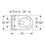 Geberit iCon Set Wand-WC, Tiefspüler 35,5x53cm, g. Ker.-de., m Sitz, w K-Tect-5