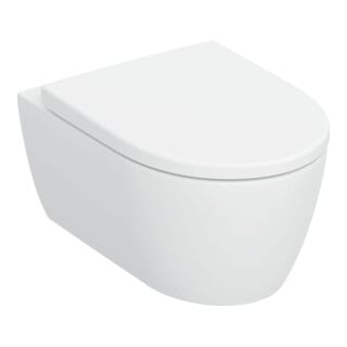 Geberit iCon Set Wand-WC, Tiefspüler 35,5x53cm, g. Ker.-de., m Sitz, we. ma