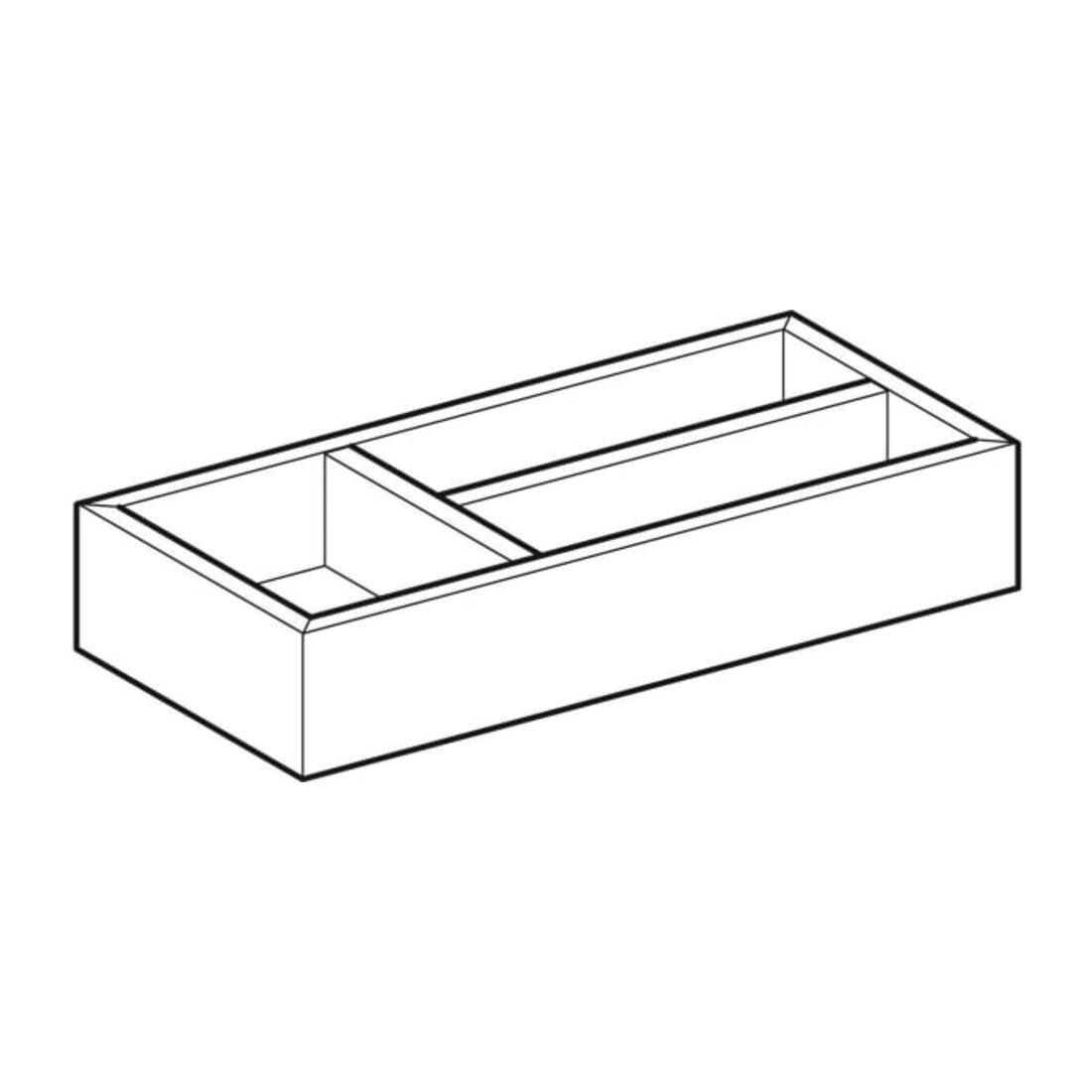 Geberit Insert de tiroir Smyle Square 32,3x5,9x15 cm, pièce en T, laqué structuré