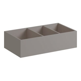 Geberit Insert de tiroir Xeno2 37,3x6,2x20,8cm, partie H, bois mélaminé/gris