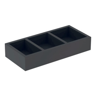 Geberit Insert tiroir Smyle Square 32,3x5,9x15 cm, laqué structuré, division H