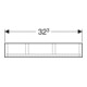 Geberit Insert tiroir Smyle Square 32,3x5,9x15 cm, laqué structuré, division H-2