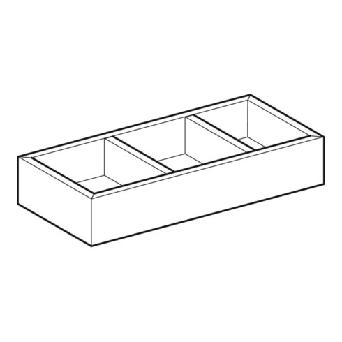 Geberit Insert tiroir Smyle Square 32,3x5,9x15 cm, laqué structuré, division H