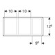 Geberit Insert tiroir Smyle Square 32,3x5,9x15 cm, laqué structuré, division H-5