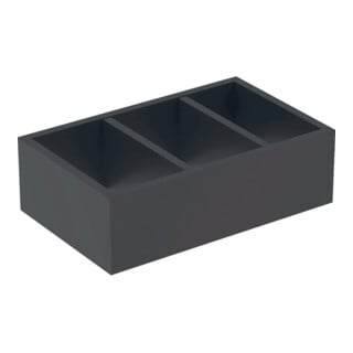 Geberit Insert tiroir Smyle Square 32,3x9,8x20 cm, laqué structuré, division H