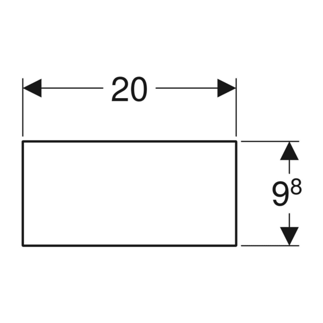Geberit Insert tiroir Smyle Square 32,3x9,8x20 cm, laqué structuré, division H