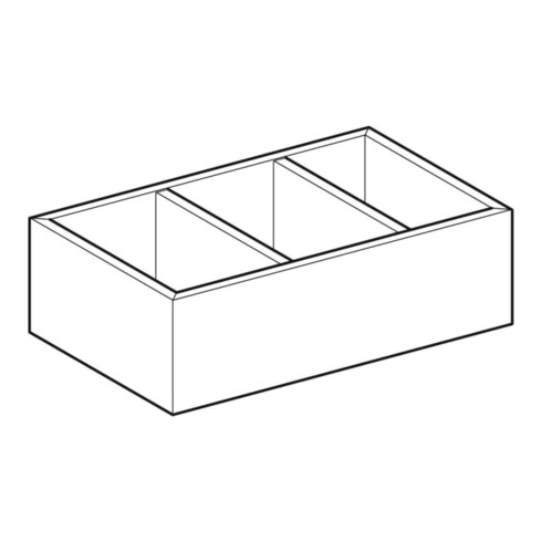 Geberit Insert tiroir Smyle Square 32,3x9,8x20 cm, laqué structuré, division H