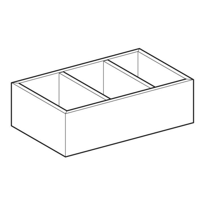 Geberit Insert tiroir Smyle Square 32,3x9,8x20 cm, laqué structuré, division H