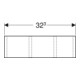 Geberit Insert tiroir Smyle Square 32,3x9,8x20 cm, laqué structuré, division H