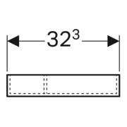 Geberit Insert tiroir Xeno2 32,3x6,2x15,0 cm, partie T, mél. bois/gris-5