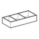Geberit Insert tiroir Xeno2 32,3x6,2x15,0cm, partie H, mél. bois/gris