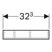 Geberit Insert tiroir Xeno2 32,3x6,2x15,0cm, partie H, mél. bois/gris-5