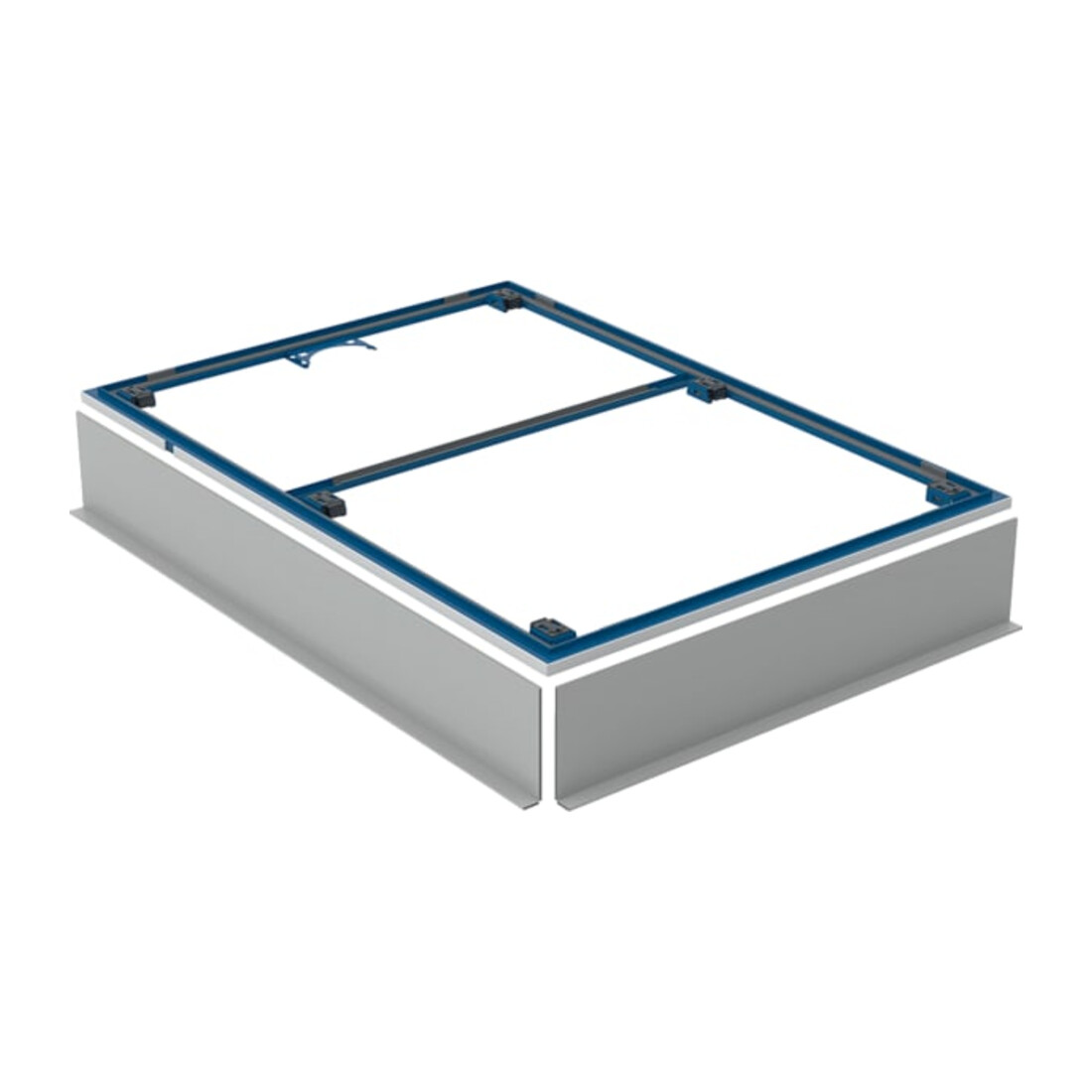 Geberit Installationsrahmen Setaplano über 100cm, für 6 Füße, 160x100x3cm