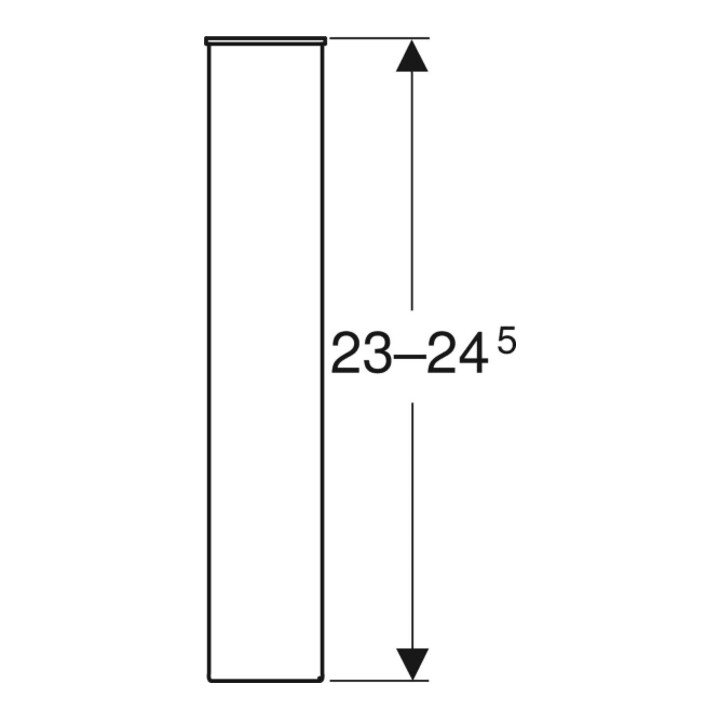 Geberit Jeu de pieds Renova Compact 23 cm, chromé