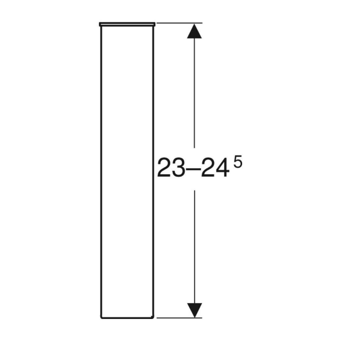 Geberit Jeu de pieds Renova Compact 23 cm, chromé