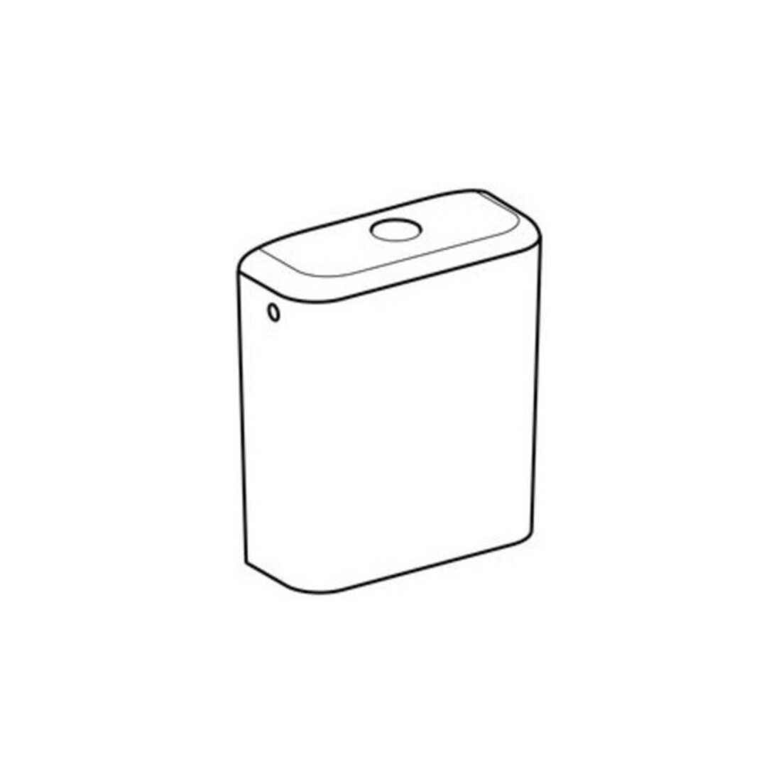 Geberit Keramik-Spülkasten iCon Wasseranschl. seitl., 2-Mg-Spül., weiß