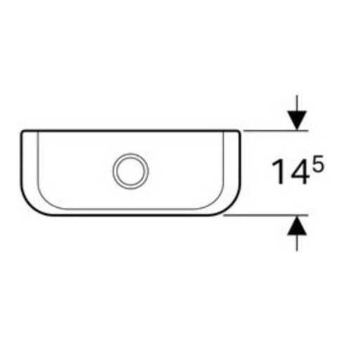Geberit Keramik-Spülkasten iCon Wasseranschl. seitl., 2-Mg-Spül., weiß
