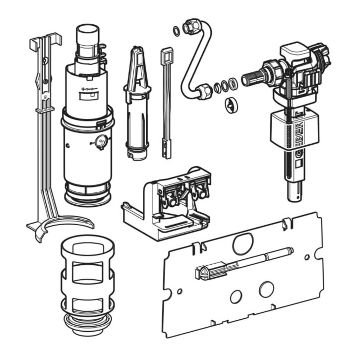 Geberit Kit de conversion pour chasse 2 volumes type 383 FV, pour type 110.800 UP-SPK